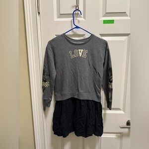 Youth Girls Gap Disney Mickey & Minnie Mouse Love Sweatshirt Dress